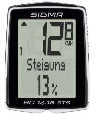 Велокомпьютер 14 функций Sigma BC 14.16 STS CAD Topline