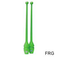 Булавы для художественной гимнастики Sasaki M-34JK FRG зеленые,  резиновые 40,5см.