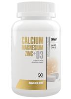 Комплекс витаминно-минеральный Maxler Calcium Magnesium Zinc+D3 90 таб. (БАД)