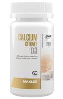 Комплекс витаминно-минеральный Maxler Calcium Citrate + D3 60 табл. (БАД)