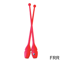 Булавы для художественной гимнастики Sasaki M-34 FRR красные,  резиновые 44 см.