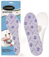 Стельки Corbby Sportform, для спортивной обуви, профилированные, из полиуретановой пены