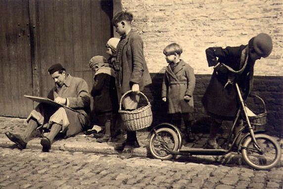 Первый самокат с резиновыми шинами