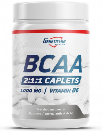 Аминокислоты BCAA 2:1:1+B6 Geneticlab Nutrition 90 каплет