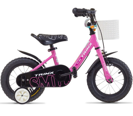 Велосипед 12" Trinx Smile TX-1210 2020 + корзинка черная