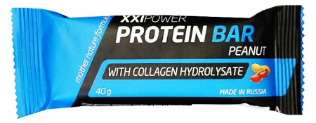 Батончик XXI Power Protein bar с коллагеном (18% белка) 40 г. протеиновый