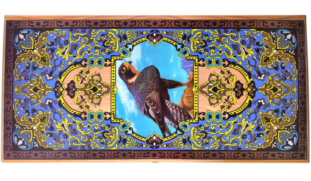 Нарды средние 500*250*36 цветной рисунок, дуб