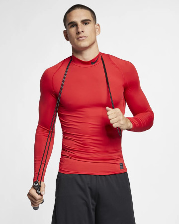 Футболка с длинным рукавом NIKE M NP TOP LS COMP MOCK 838079-657