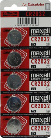 Батарейка CR2032 Maxell (BLx5), 1 шт.