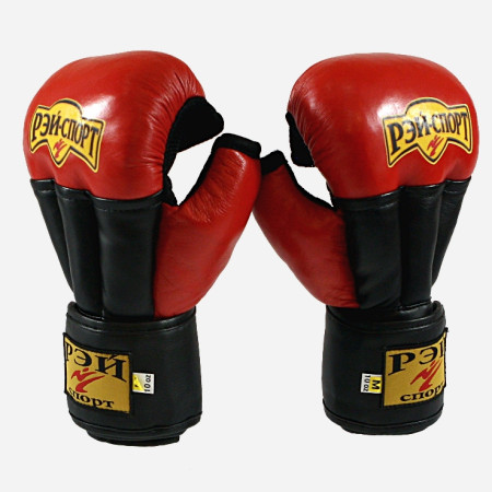 Перчатки для рукоп.боя Рэй Спорт Fight-1 универс.с откр.пальц. кожа12 oz.